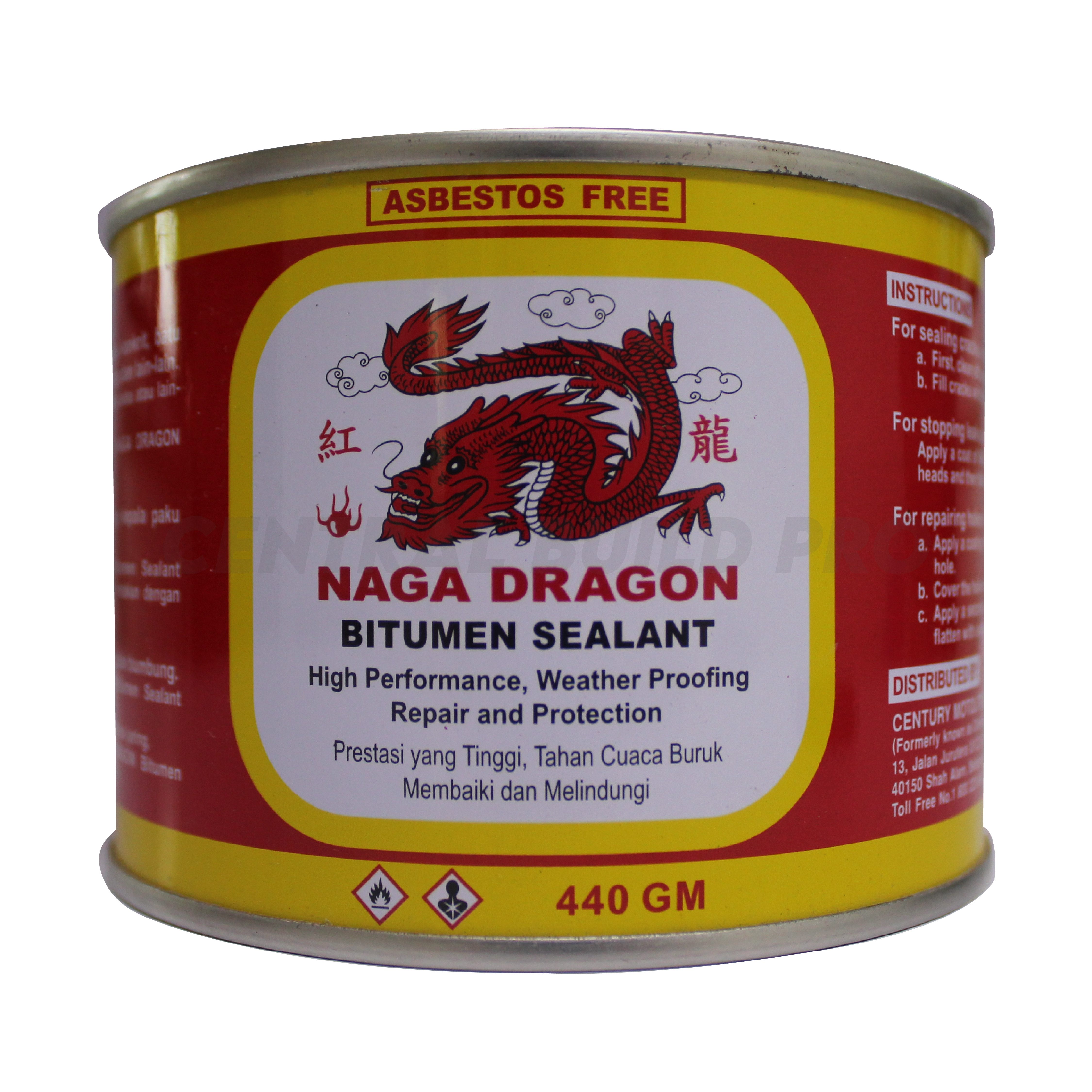 [NAGA DRAGON] Bitumen Sealant 440g Central Build Pro Your Building Materials Provider